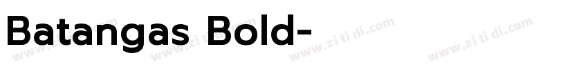 Batangas Bold字体转换